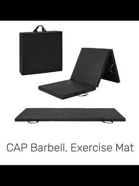 CAP Barbell Foldable Exercise Mat - Black